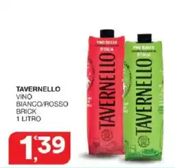 Sisa Tavernello vino bianco/rosso brick offerta