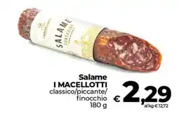 Ipercoop Radenza Salame I Macellotti offerta