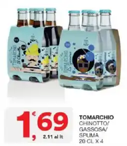 Sisa Tomarchio chinotto gassosa spuma offerta