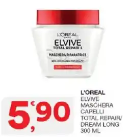Sisa L'Oréal Elvive Maschera Capelli Total Repair/Dream Long offerta