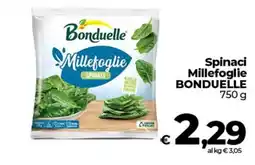 Ipercoop Radenza Spinaci Millefoglie Bonduelle offerta