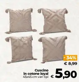Ipercoop Radenza Cuscino in cotone loyal offerta