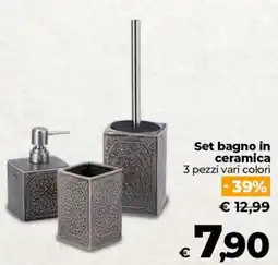 Ipercoop Radenza Set bagno in ceramica offerta