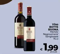 Ipercoop Radenza Vino Botte Buona offerta