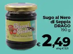 Ipercoop Radenza Sugo al Nero di Seppia DRAGO offerta
