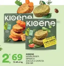 Sisa Kioene Miniburger Spinaci Zucca e Carota offerta