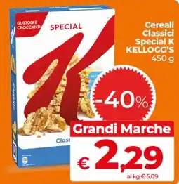 Ipercoop Radenza Cereali Classici Special K Kellogg's offerta
