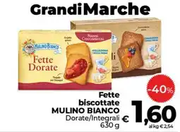 Ipercoop Radenza Fette biscottate MULINO BIANCO offerta