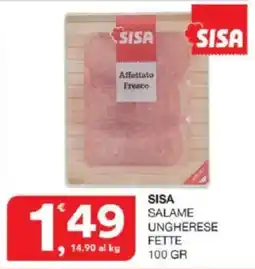 Sisa SISA Salame Ungherese Fette offerta
