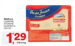 Sisa Lasagne fresche di semola Divella offerta