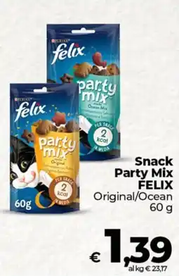 Ipercoop Radenza Snack Party Mix FELIX offerta
