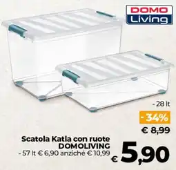 Ipercoop Radenza Scatola Katla con ruote DOMOLIVING offerta