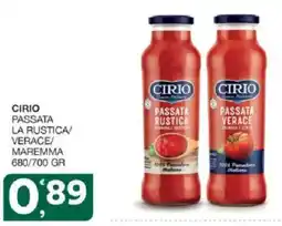 Sisa Passata verace Cirio offerta