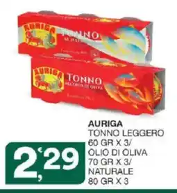 Sisa Auriga tonno leggero offerta