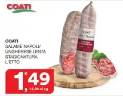 Sisa Coati salame napoli/ungherese lenta offerta