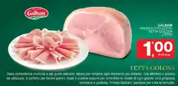 Sisa Prosciutto cotto fetta golosa Galbani offerta