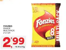 Sisa Fonzies snack multipack offerta