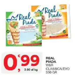 Sisa Real Piada W&R Classica/EVO offerta