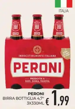 Eté Peroni birra bottiglia offerta