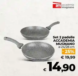 Ipercoop Radenza Set 2 padelle Accademia Mugnano offerta