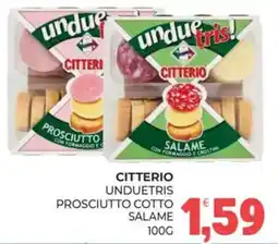 Eté Citterio unduetris prosciutto cotto salame offerta