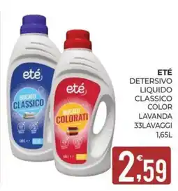Eté Eté detersivo liquido classico color lavanda offerta