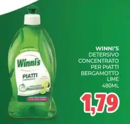 Eté Winni's Detersivo Concentrato per Piatti Bergamotto Lime offerta