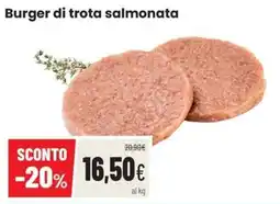 Coop Master Alleanza 3.0 Burger di trota salmonata offerta