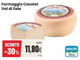 Coop Master Alleanza 3.0 Formaggio Casolet Val di Sole offerta