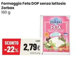 Coop Master Alleanza 3.0 Formaggio Feta DOP senza lattosio Zorbas offerta