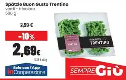 Coop Master Alleanza 3.0 Spätzle Buon Gusto Trentino verdi - tricolore offerta