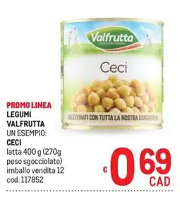 Metro Ceci Valfrutta offerta