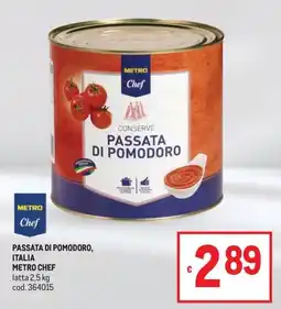 Metro Passata di pomodoro Metro Chef offerta