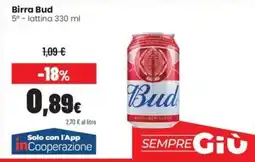 Coop Master Alleanza 3.0 Birra Bud offerta