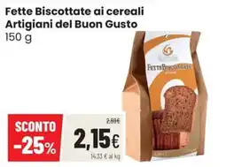 Coop Master Alleanza 3.0 Fette Biscottate ai cereali Artigiani del Buon Gusto offerta