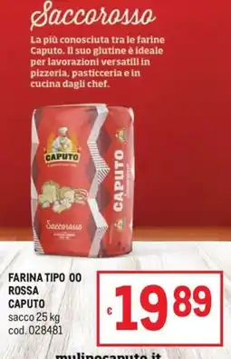 Metro Farina tipo 00 rossa Caputo offerta