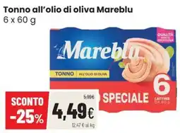 Coop Master Alleanza 3.0 Tonno all'olio di oliva Mareblu offerta