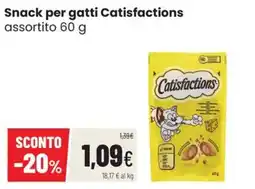 Coop Master Alleanza 3.0 Snack per gatti Catisfactions offerta