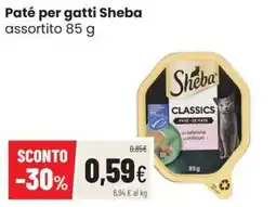 Coop Master Alleanza 3.0 Paté per gatti Sheba Classics offerta