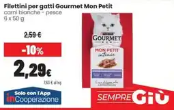 Coop Master Alleanza 3.0 Filettini per gatti Gourmet Mon Petit offerta