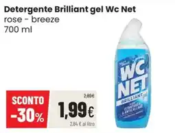 Coop Master Alleanza 3.0 Detergente Brilliant gel Wc Net rose - breeze offerta