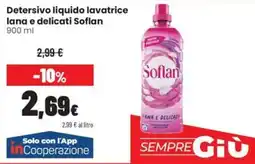 Coop Master Alleanza 3.0 Detersivo liquido lavatrice lana e delicati Soflan offerta