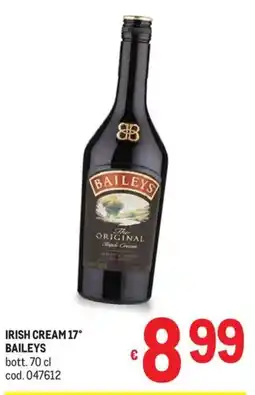 Metro Irish Cream 17° Baileys offerta