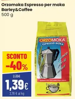 Coop Master Alleanza 3.0 Orzomoka Espresso per moka Barley&Coffee offerta