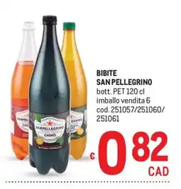 Metro Bibite San Pellegrino offerta