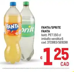 Metro Fanta/Sprite Fanta offerta