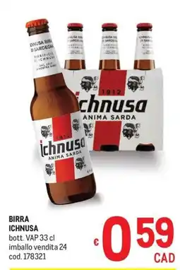 Metro Birra Ichnusa offerta