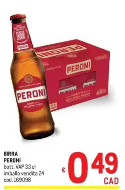 Metro Birra Peroni offerta