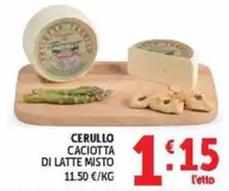 Deco Maxistore Cerullo Caciotta di latte misto offerta