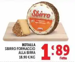 Deco Maxistore Sbirro formaggio alla birra offerta